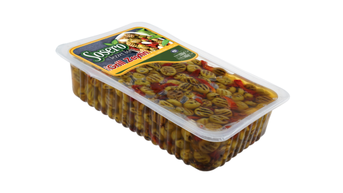 عبوة التوفير زيتون اخضر مشوي مع الطماطم المجففة والاعشاب 2 كيلو - Image 1