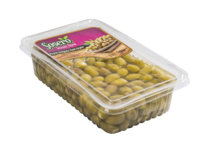 عبوة التوفير زيتون اخضر محشو جبنة فيتا 2 كيلو - Image 1