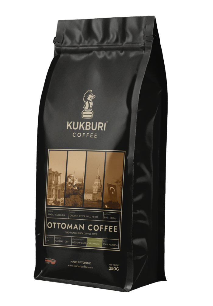 Kukburi Ottoman Coffee Pouch كوكبوري قهوة عثمانلي 250 جرام - Image 1